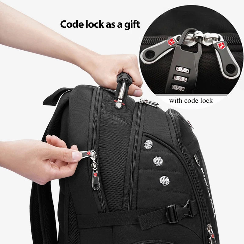 2026 Waterproof 17/20 Inch Laptop Backpack Men Airplane Travel Backpack Women Oxford Rucksack Male School Bag modern Mochila