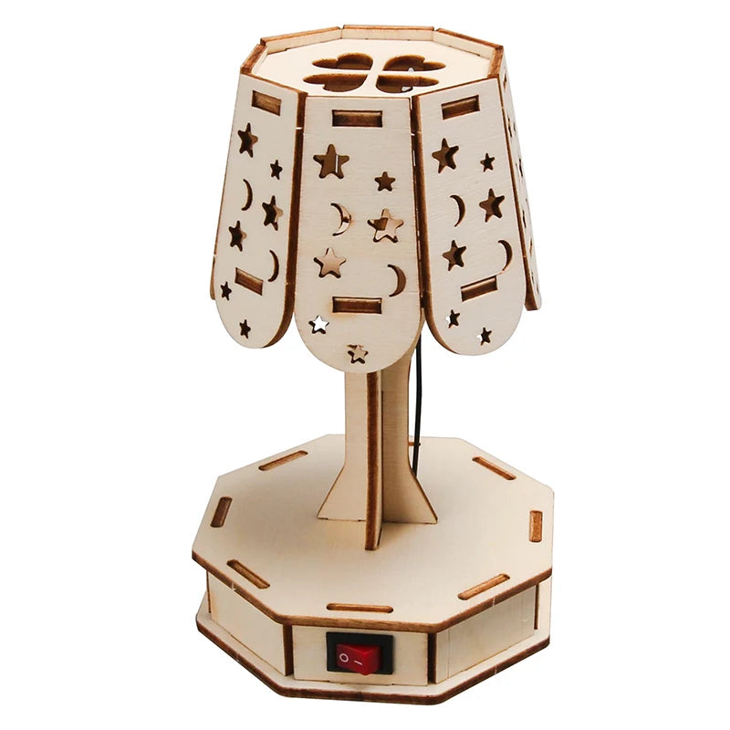 Educational Project DIY Wooden Small Table Lamp Craft Kit