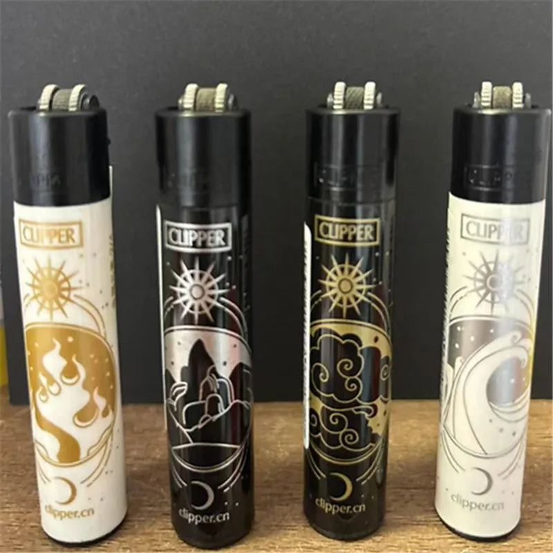 CLIPPER Lighter Retro Grinding Wheel Open Flame Lighter New Inflatable Lighter Cigarette Accessories Men's Small Gifts
