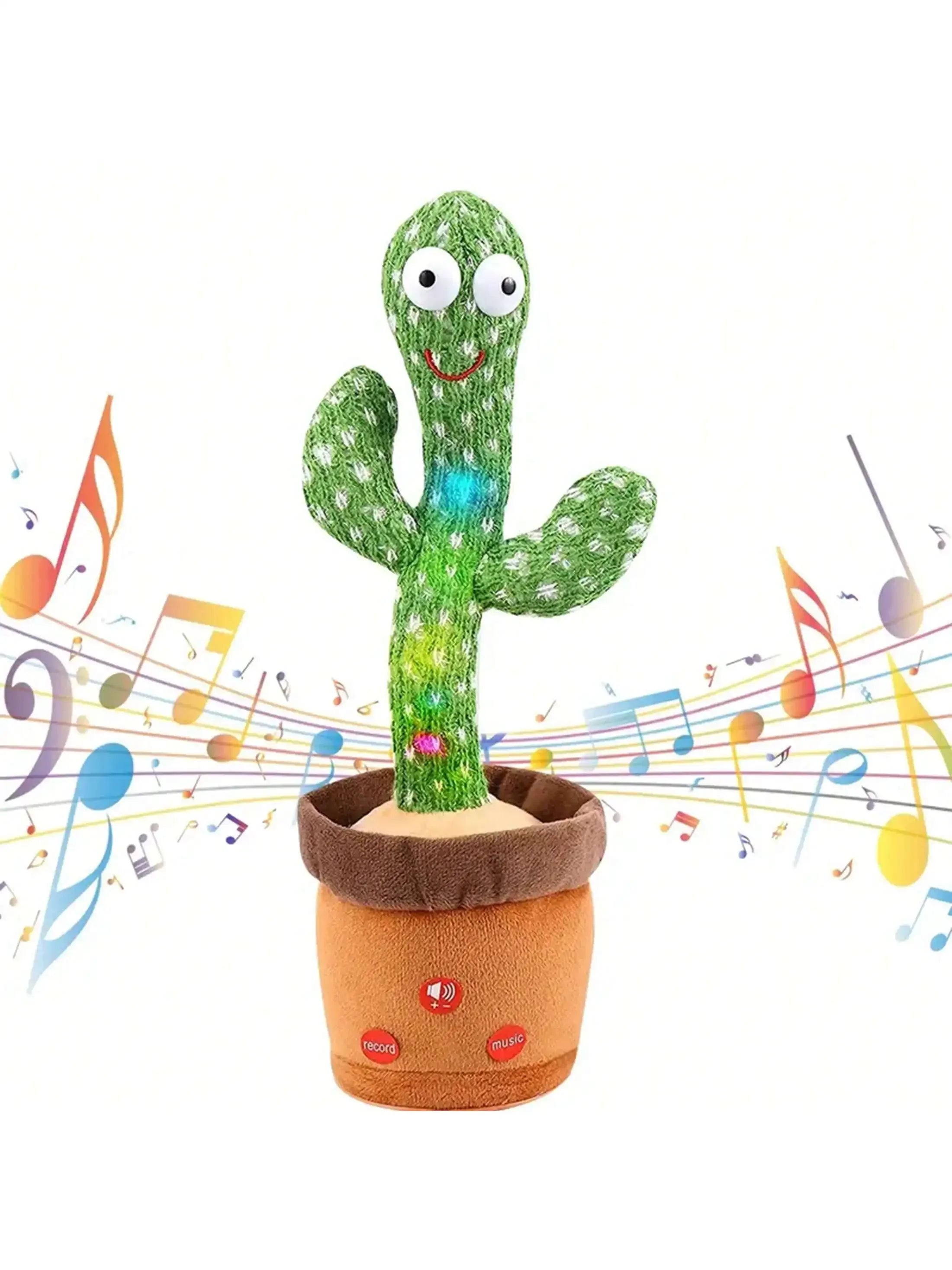 Cactus Bailarín que Habla y Canta | Repite lo que Dices | Juguete para Bebés 🌵 - Firu Total Sales