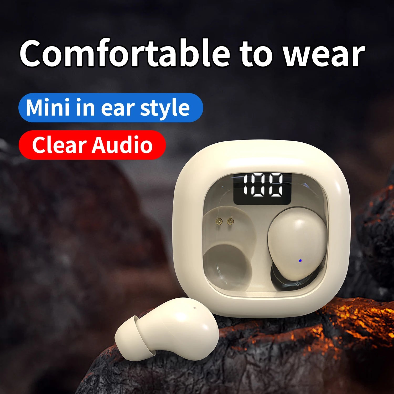 Auriculares Mini Invisibles SHUKE SK19 | Bluetooth 5.3 | Ultra Pequeños | Para Dormir | Discretos - Firu Total Sales