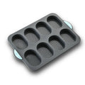Molde de Silicona Antiadherente para Pan y Salchicha | 3 y 8 Cavidades | Horno 🍞
