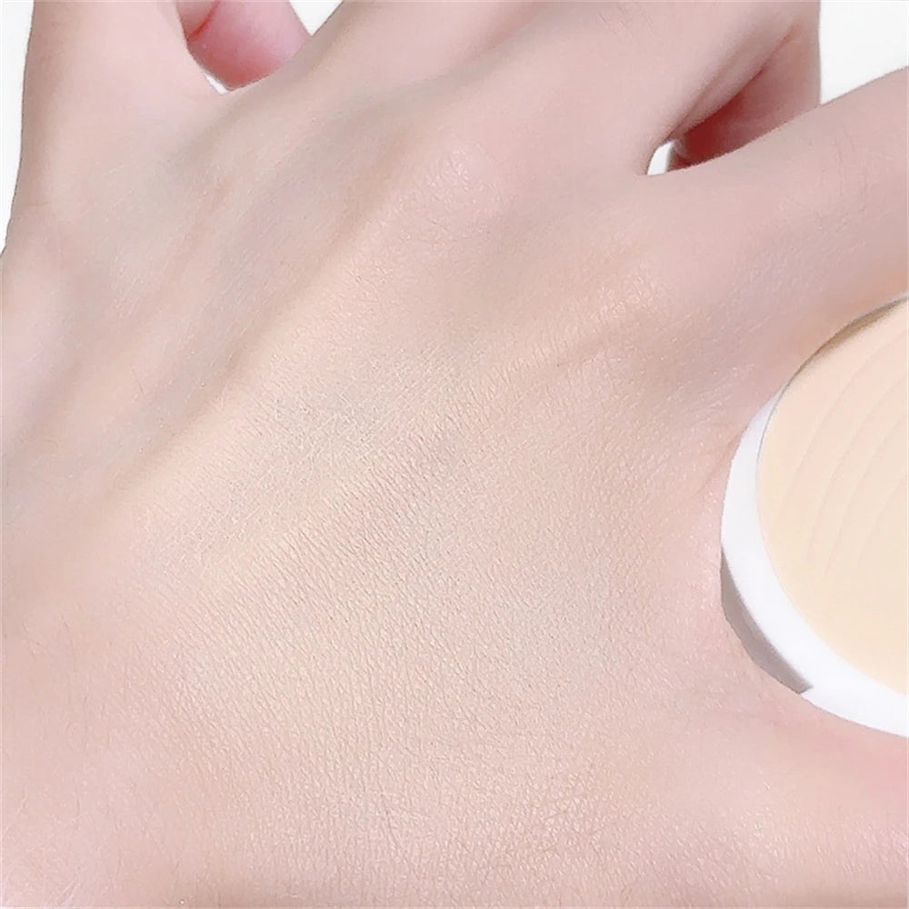 Oil Control Soft Focus Pressed Powder Matte Compact Lasting No Cakey Full Coverage Concealer Face Tightening Air Powder Makeup