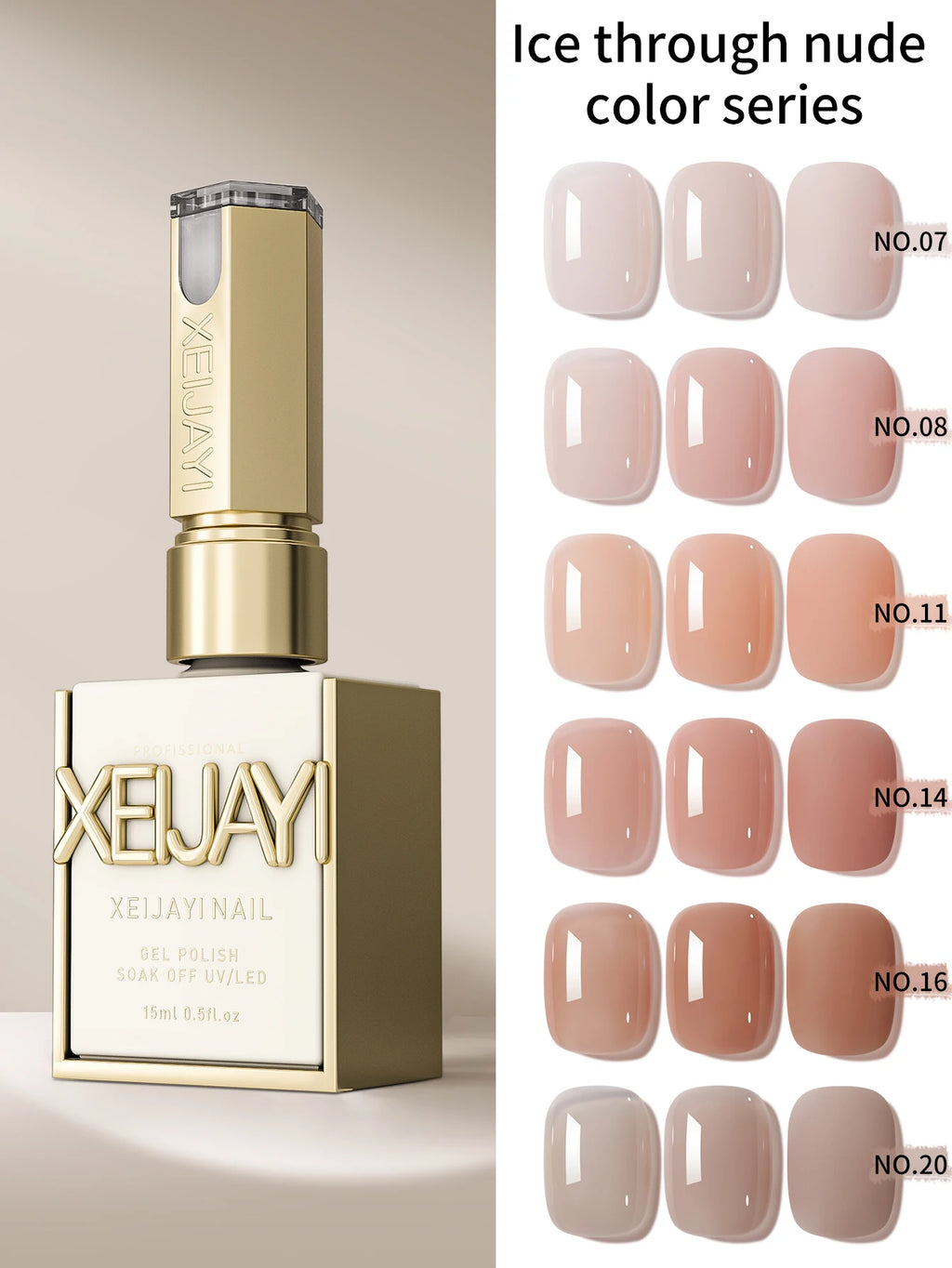 Esmalte Jelly Ice Nude Peelable UV/LED 15ml | Sin Formaldehído | Salón y DIY 💅 - Firu Total Sales