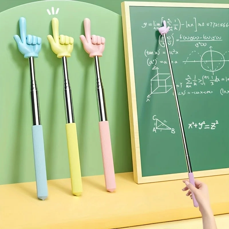Telescopic reading stick, teaching finger reading stick, a variety of colors to choose from, reading finger