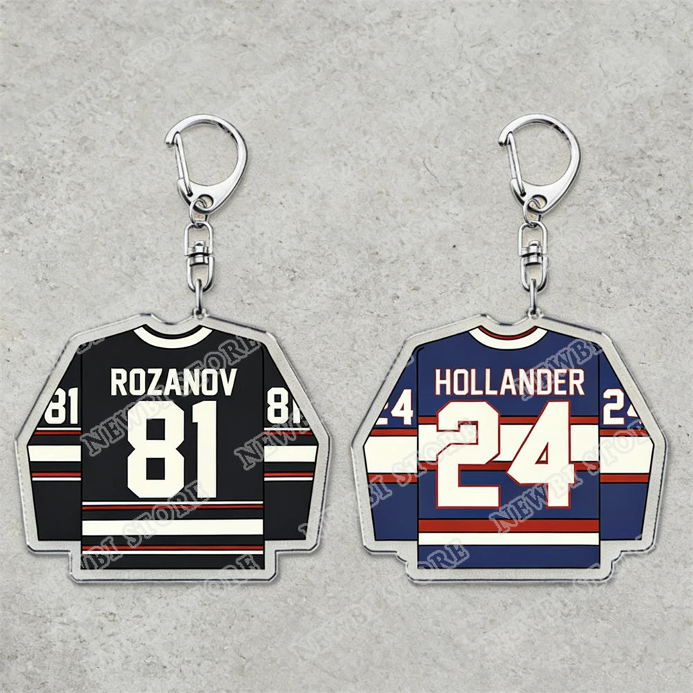Hot TV Show Heated Rivalry Keychain Accessories Bag Shane Hollander Ilya Rozanov  81 24 Mini Jersey  Keyrings Jewelry Fans Gifts