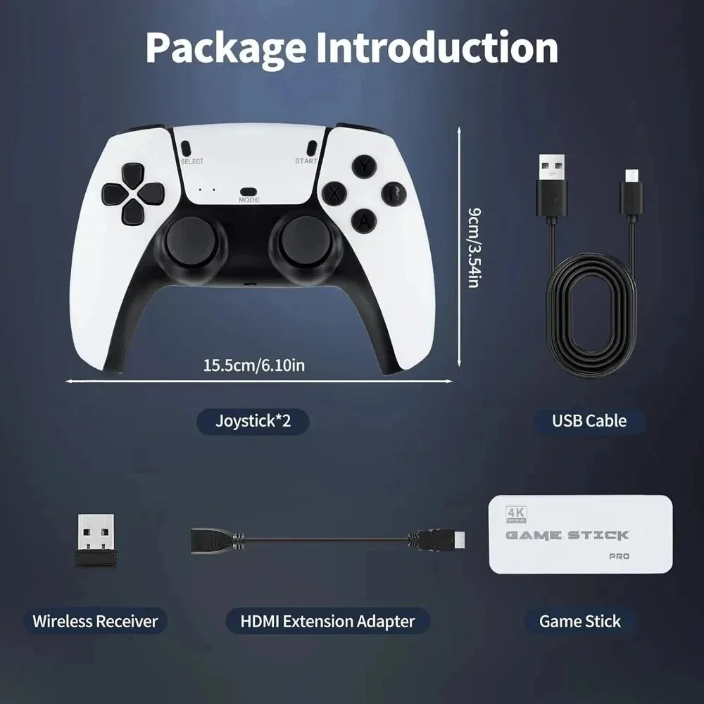 Consola Retro M15 128G | 4K | 40000+ Juegos Arcade | 2 Controles Inalámbricos | HDMI TV