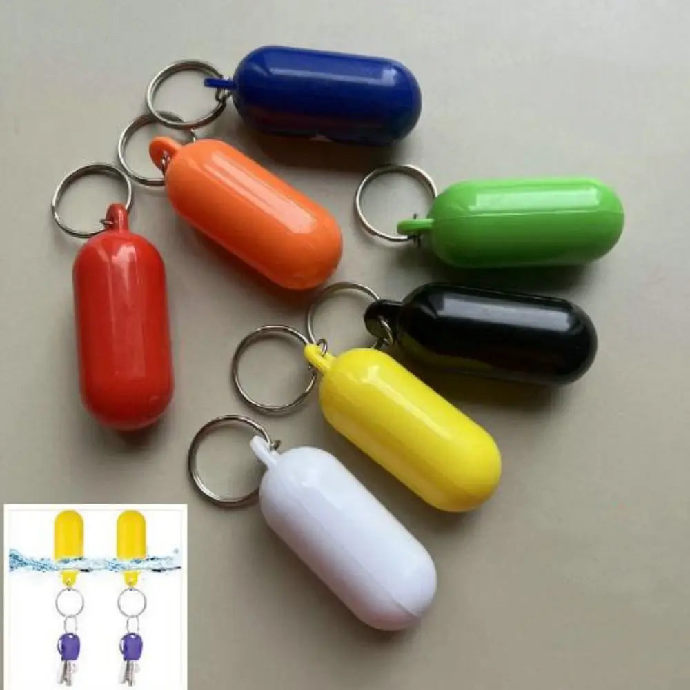 New Plastic Boat Kayak Floating Keyring 7 Colors Replacement Marine Sailing Boat Float Keychain Boat Accessory Floating Keychain