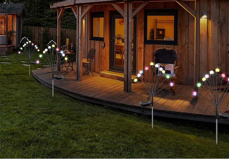 Solar Firefly Garden Light 10 LED | Waterproof Landscape Decoration | Outdoor Gardening