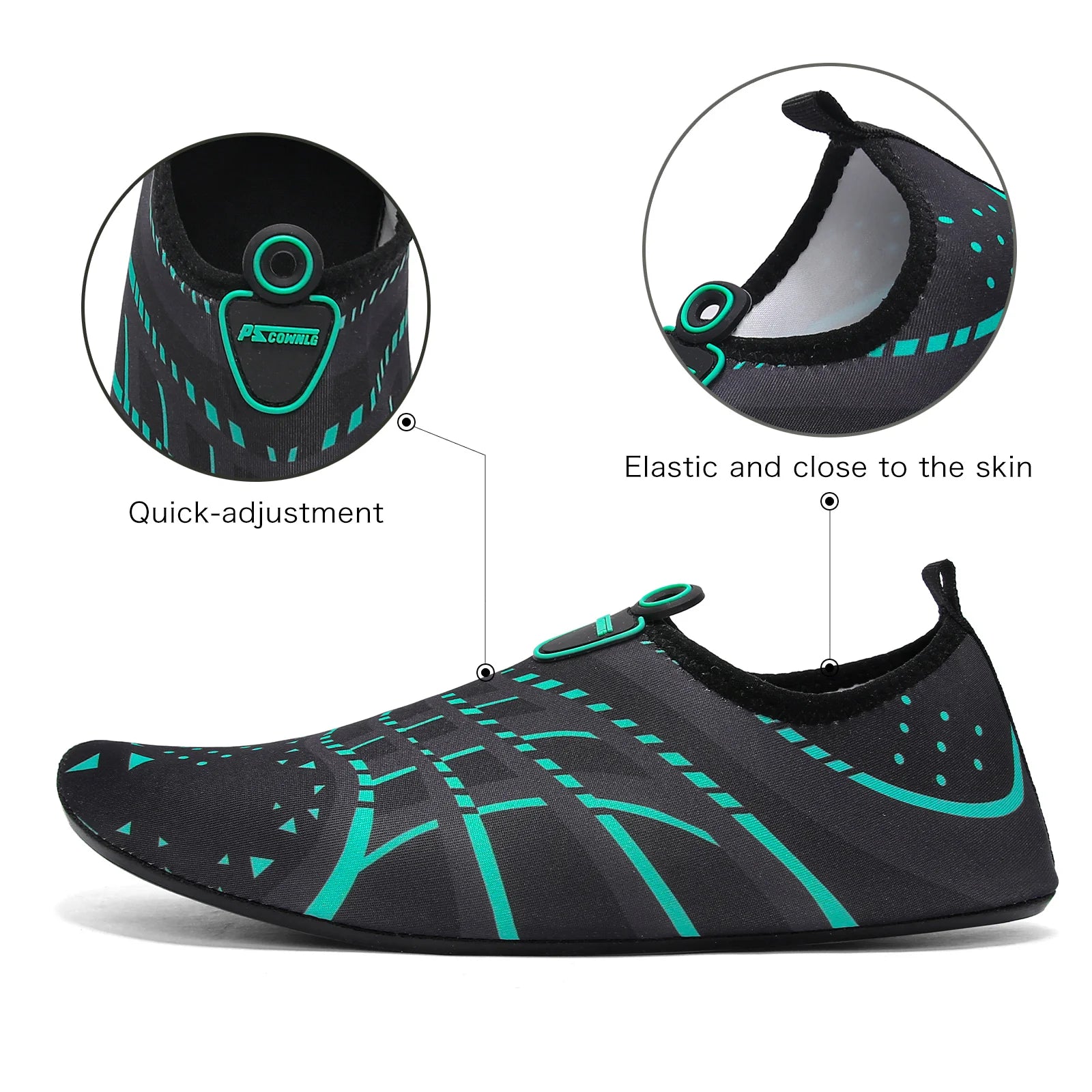 Water Sports Shoes Barefoot Quick-Dry Aqua Yoga Socks Slip-on for Men Women