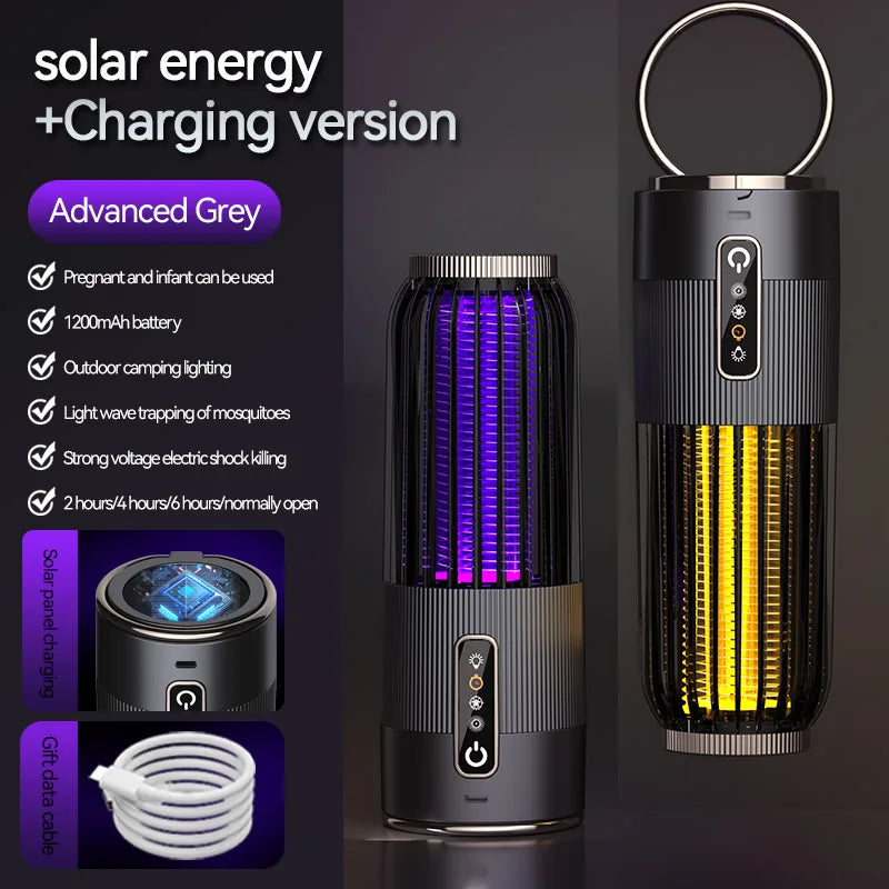 Lámpara Solar Mata Mosquitos Exterior | Recargable | Repelente Hogar | Certificada CE ☀️ - Firu Total Sales
