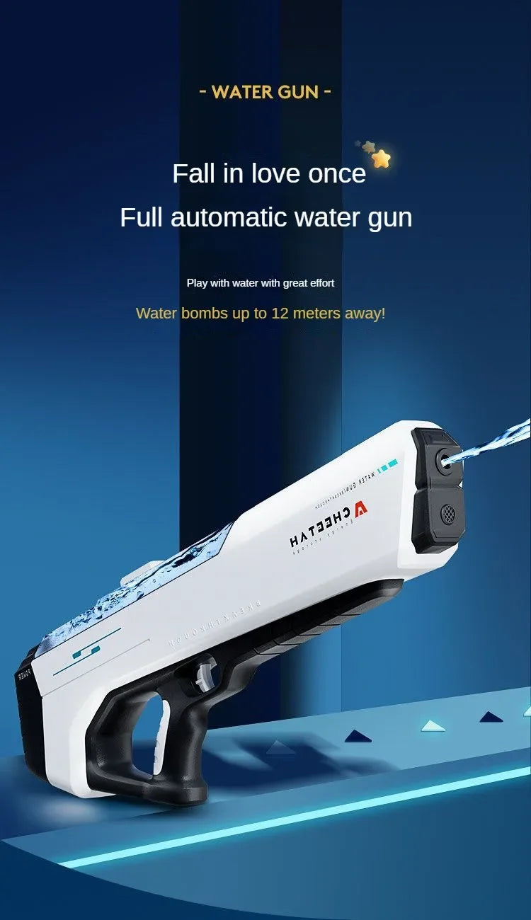 Pistola de Agua Eléctrica de Alta Presión | Juego de Verano para Niños 🔫 - Firu Total Sales