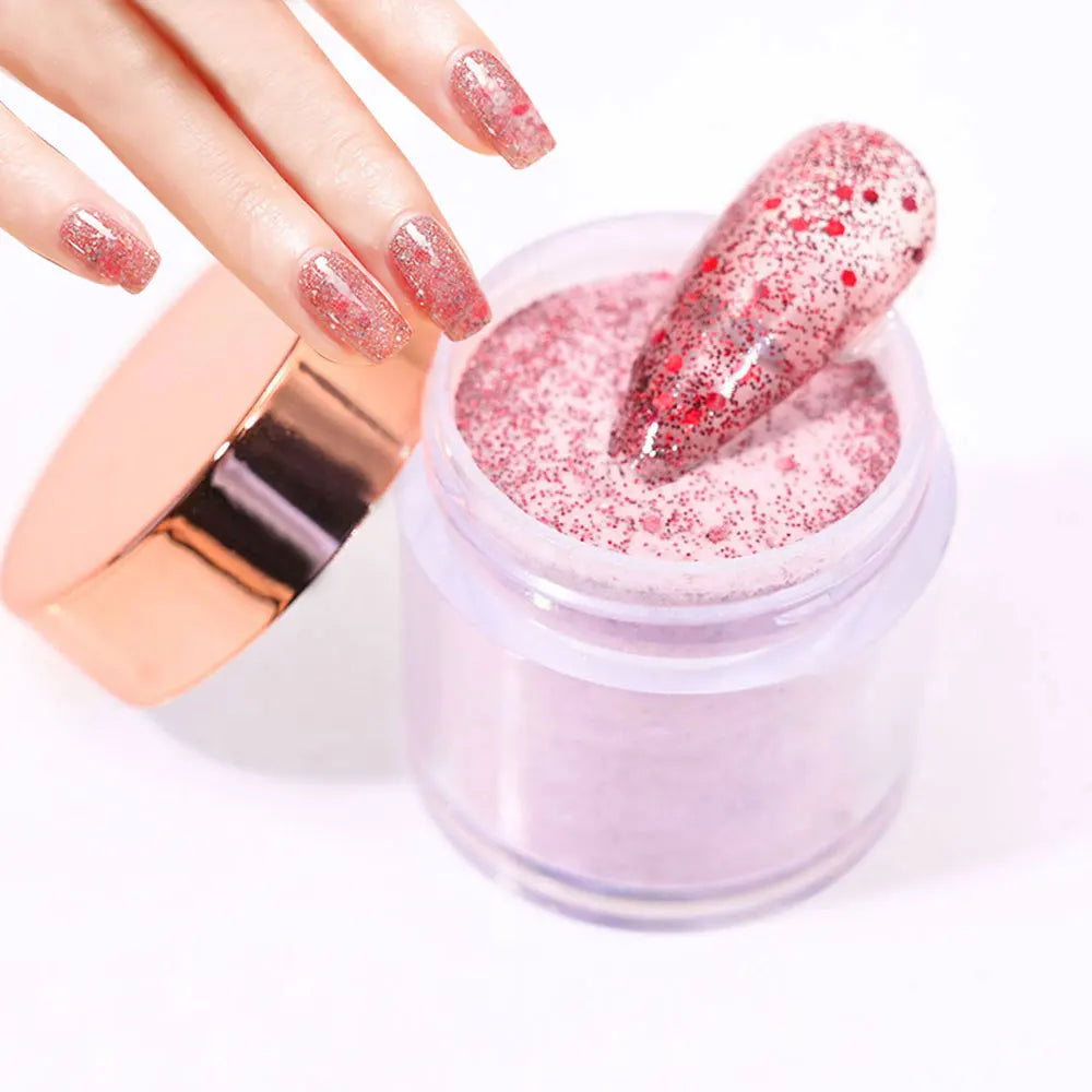 3Colors Acrylic Nail Powder Transparent/Pink/White Carving Crystal Polymer Powder Manicure Nail Polish Professional Accessories#