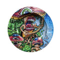 1PCS New Arrival Tinplate Ashtrays Tobacco Herb Round Ashtray Cartoon Creative Cigarette Ashtray Smoking Accessories home decor