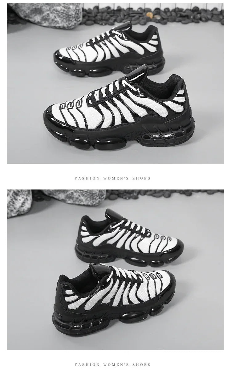 Tenis Hombre Deportivos Ligeros | Dad Shoes | Casual Running | Suela Gruesa | Sin Cordones | Bicolor