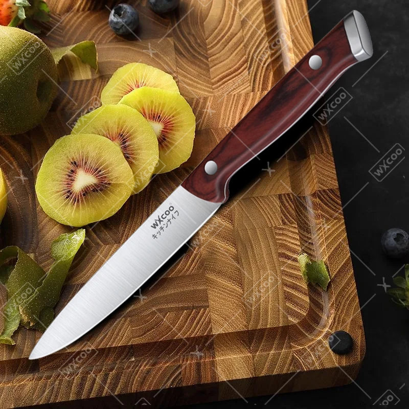 WXCOO Stainless Steel Kitchen Fruit Paring Knife Chef Butcher Knife Meat Cleaver Utility Fruit Peeler Kitchen Accessories