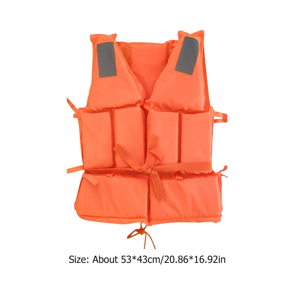 Safety Life Vest Swimming Jacket With Whistle Drifting Swimming Buoyancy Jacket Water Sports Survival Vest For Adults Swimming