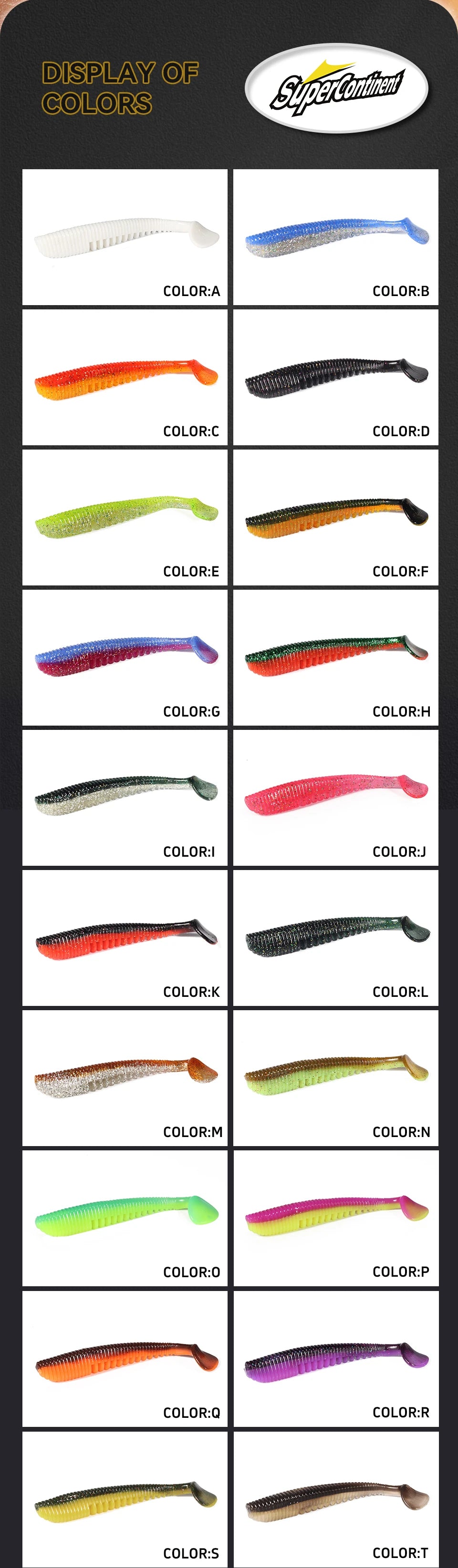 Señuelos Pesca Supercontinent | 5/8/9.5/11cm | Silicona | Wobbler | Carpa | Río, Lago y Mar - Firu Total Sales