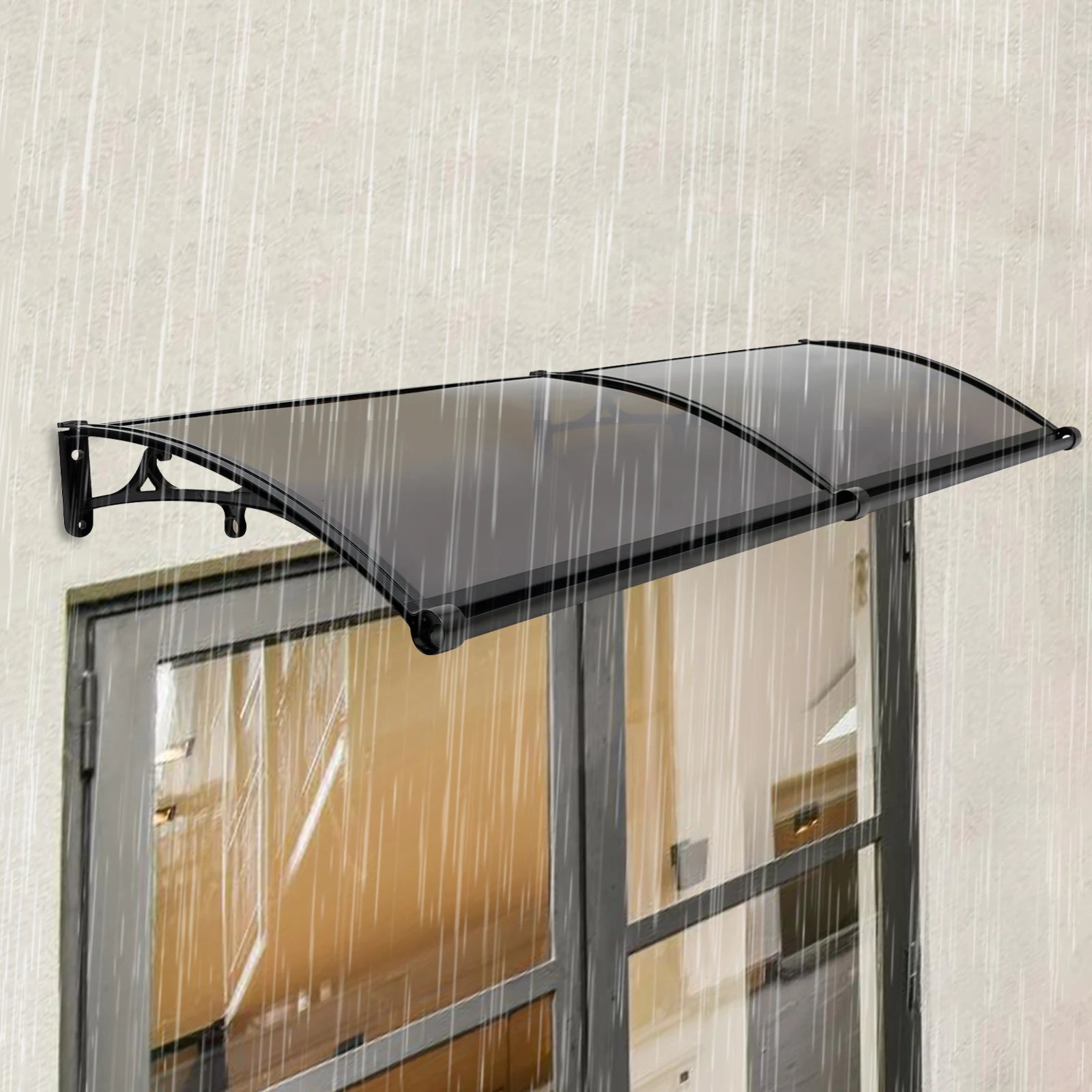 Front Door Arch Rainshed Easy to Install Canopy for Outdoor Sun Protection for Balconies/Roofs/Yards/Garages