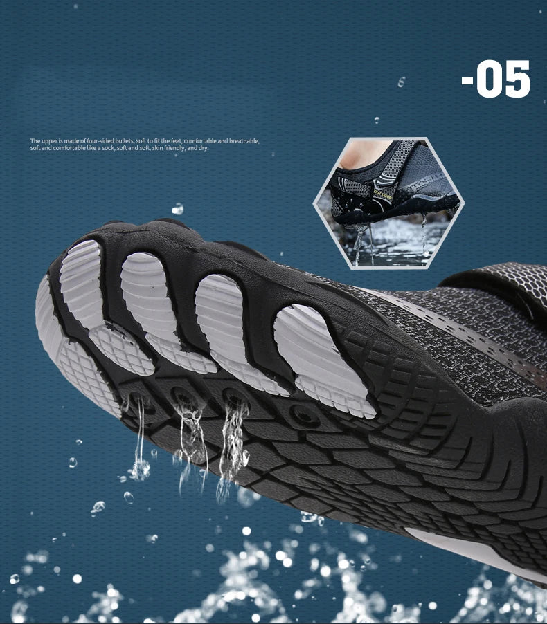 Wading Shoes Man Water Sneakers Swimming Beach Quick-Dry Wading Footwear Outdoor Upstream Shoes Breathable Barefoot Sandals