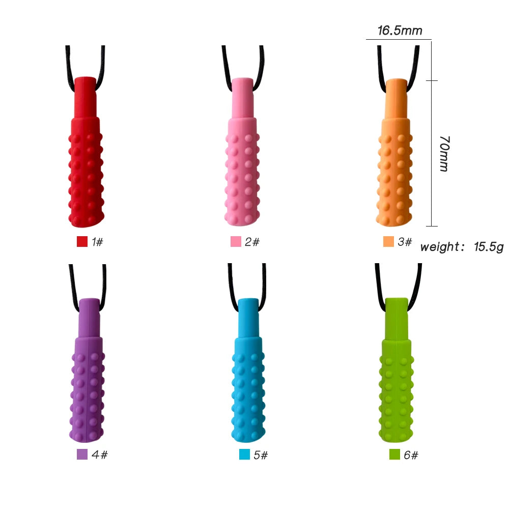 Baby Silicone Chew Teether Necklace — Sensory Therapy | Autism & ADHD