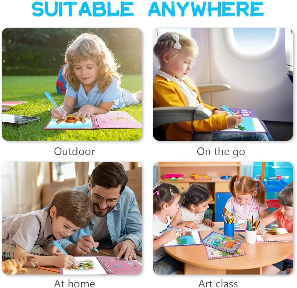 Reusable Water Drawing Book – Montessori Coloring Toy