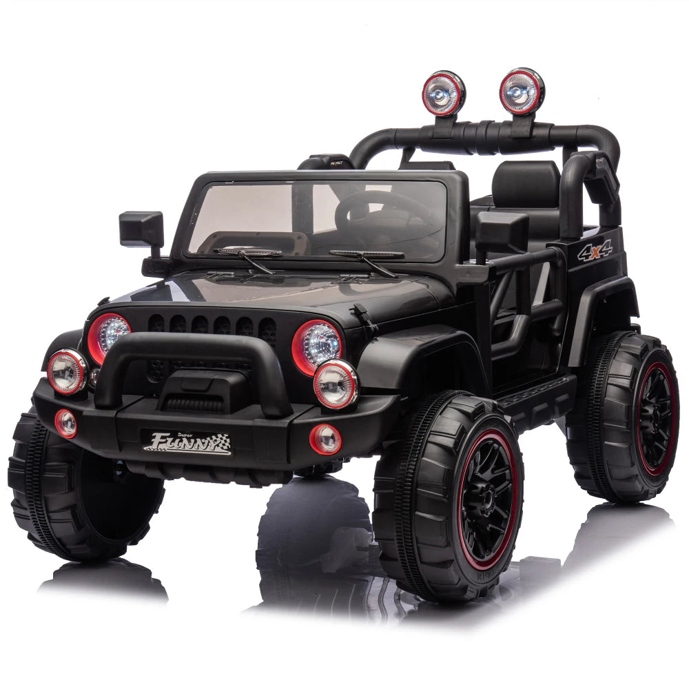 Carro Eléctrico 2 Asientos 24V para Niños | Control Padres | Bluetooth | 3-8 Años 🚗 - Firu Total Sales