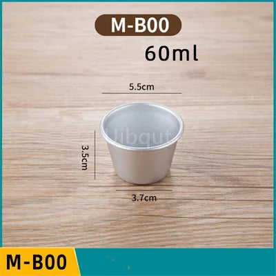 Set 5/10pcs Moldes Mini Acanalados de Aluminio para Pudding y Mousse 🍰