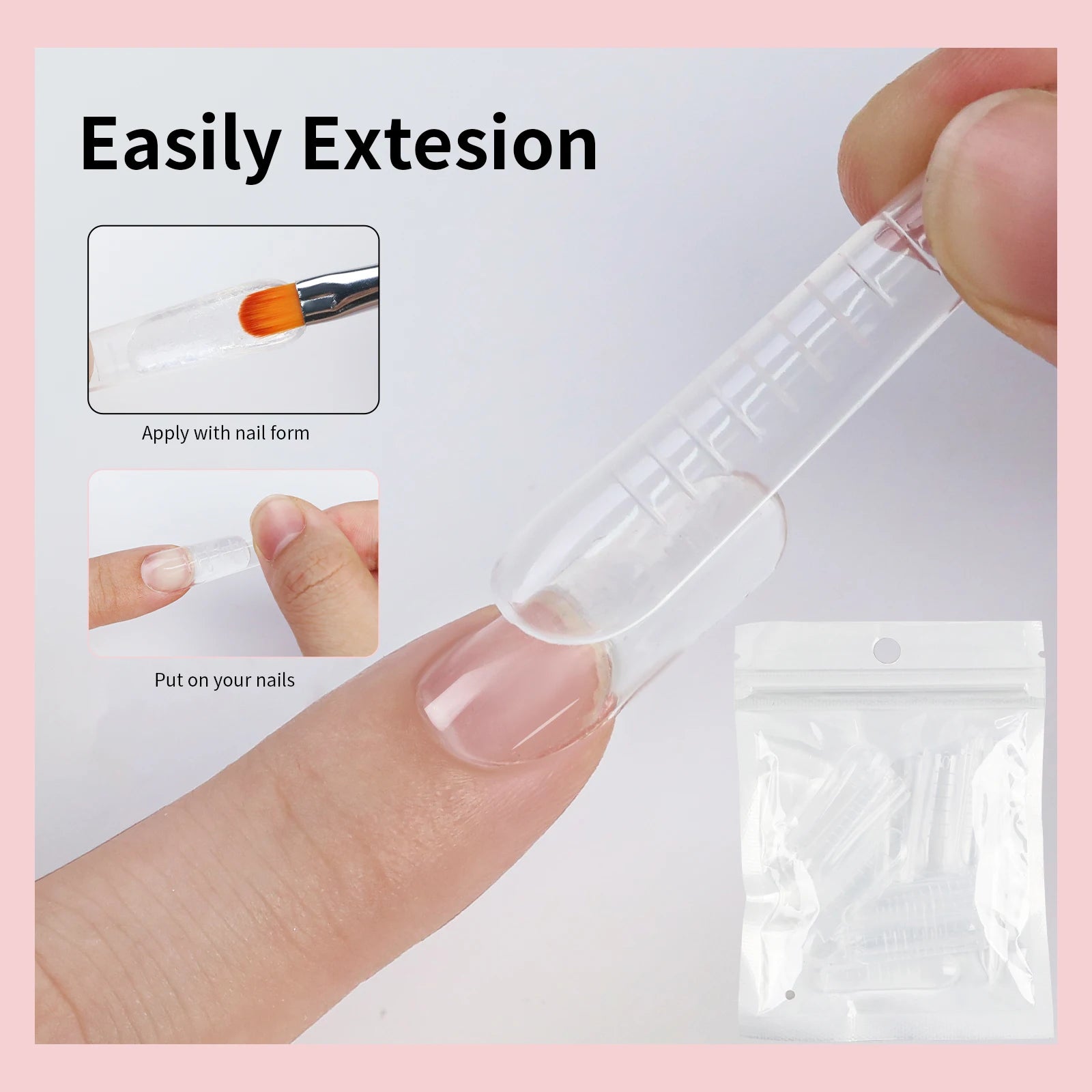 Set 7pcs Gel Extensión de Uñas UV 15ml | Escultura 3D | Moldeado Rápido 💅 - Firu Total Sales