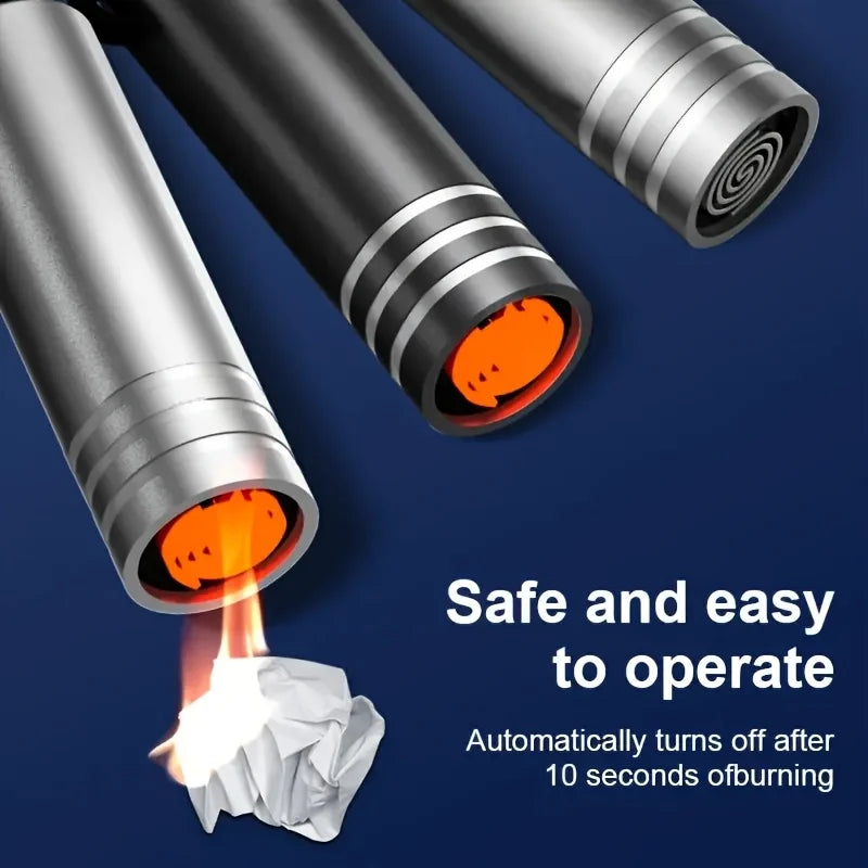 USB C Emergency Lighter, Aluminum Alloy Battery Free Lighter for Camping RV Travel, Phone OTG Powered Auto Off