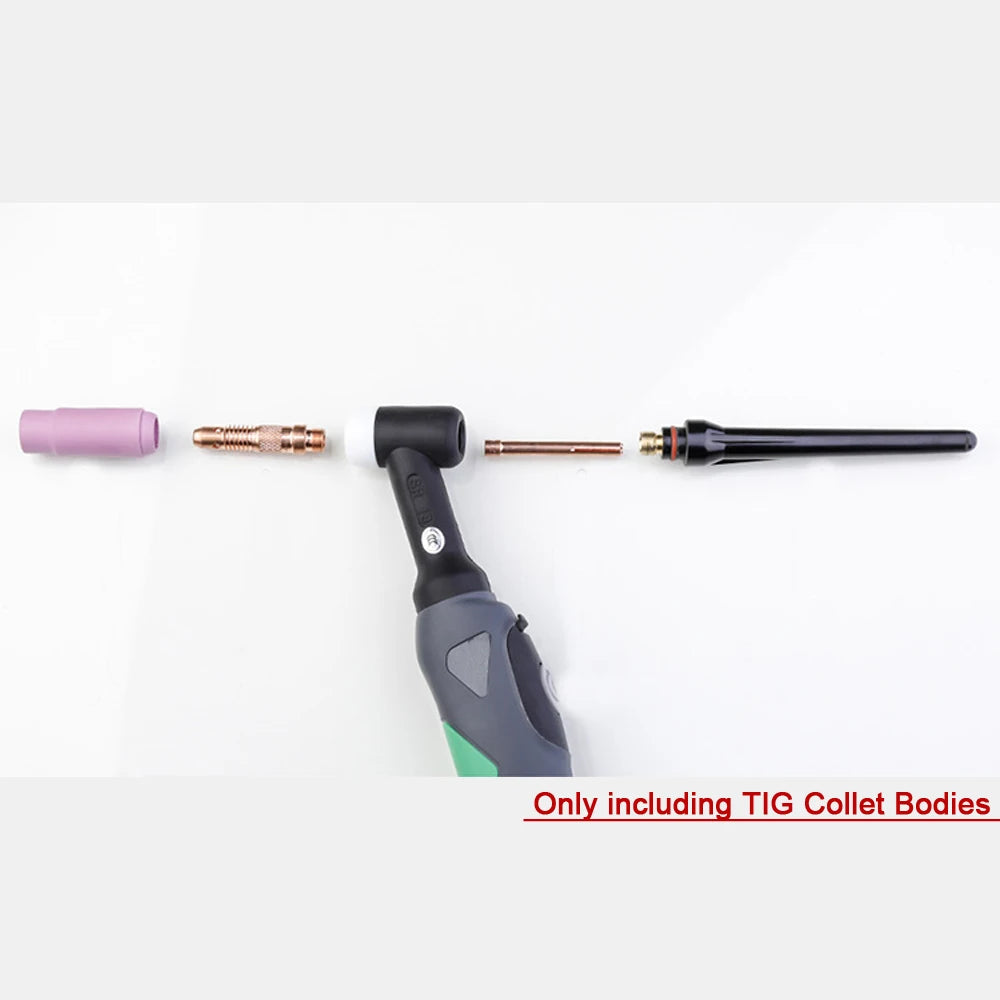 WP17 WP18 WP26 Argon Welding Torch Consumable Collet Body 1.0mm 1.6mm 2.0mm 2.4mm 3.2mm 4.0mm TIG Tungstens Electrodes Collet