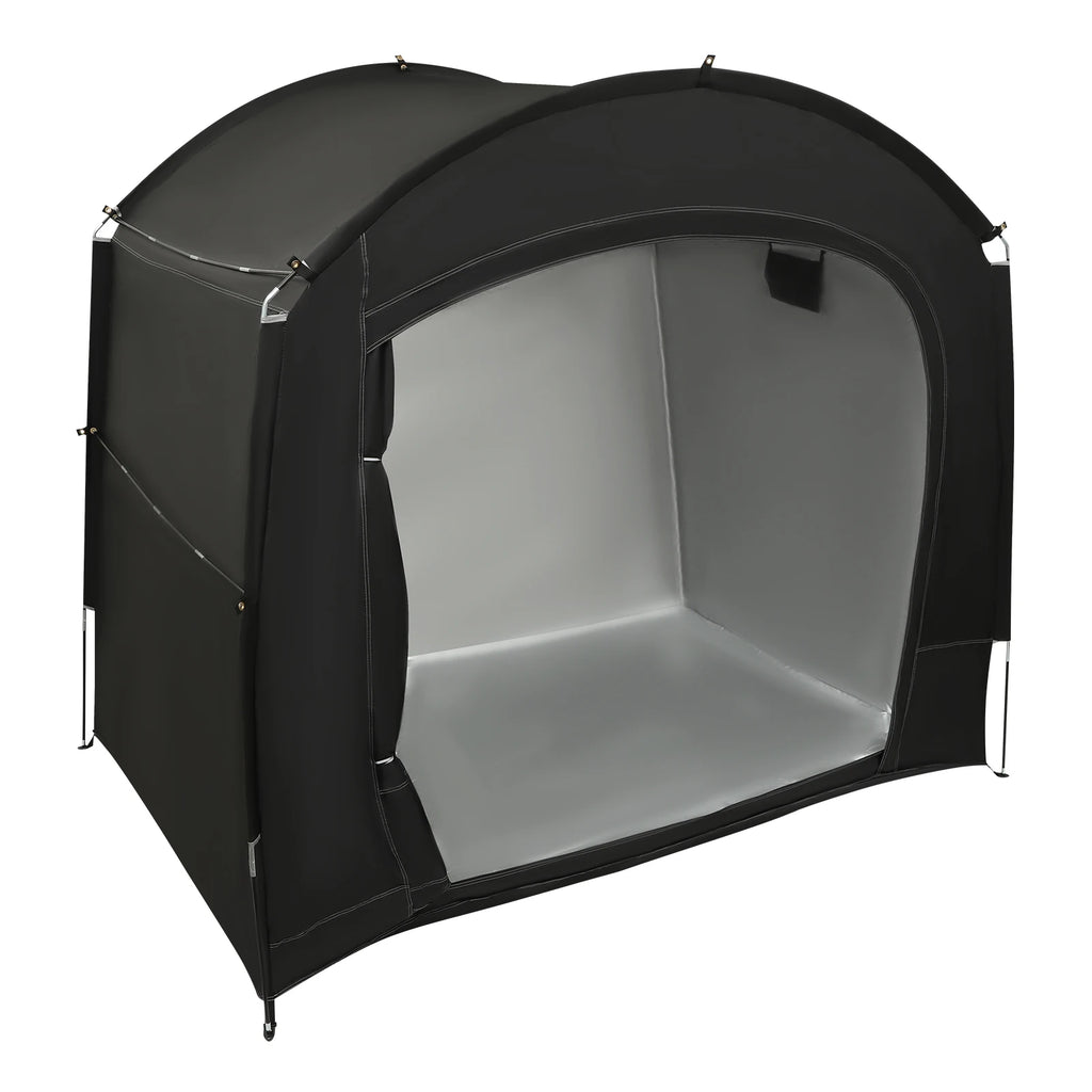 Outdoor 210D Oxford Cloth and Fiberglass Travel Bike Storage Tent for 1-4 Bikes Portable Waterproof Bicycle Shelter Tent Cover