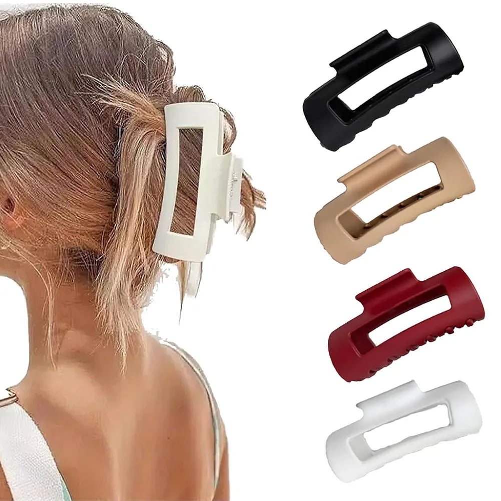 Silicone Soft Claw Clip Nonslip Elegant Hair Clip Flexible Trendy Hair Accessories for Thick Or Fine Hair
