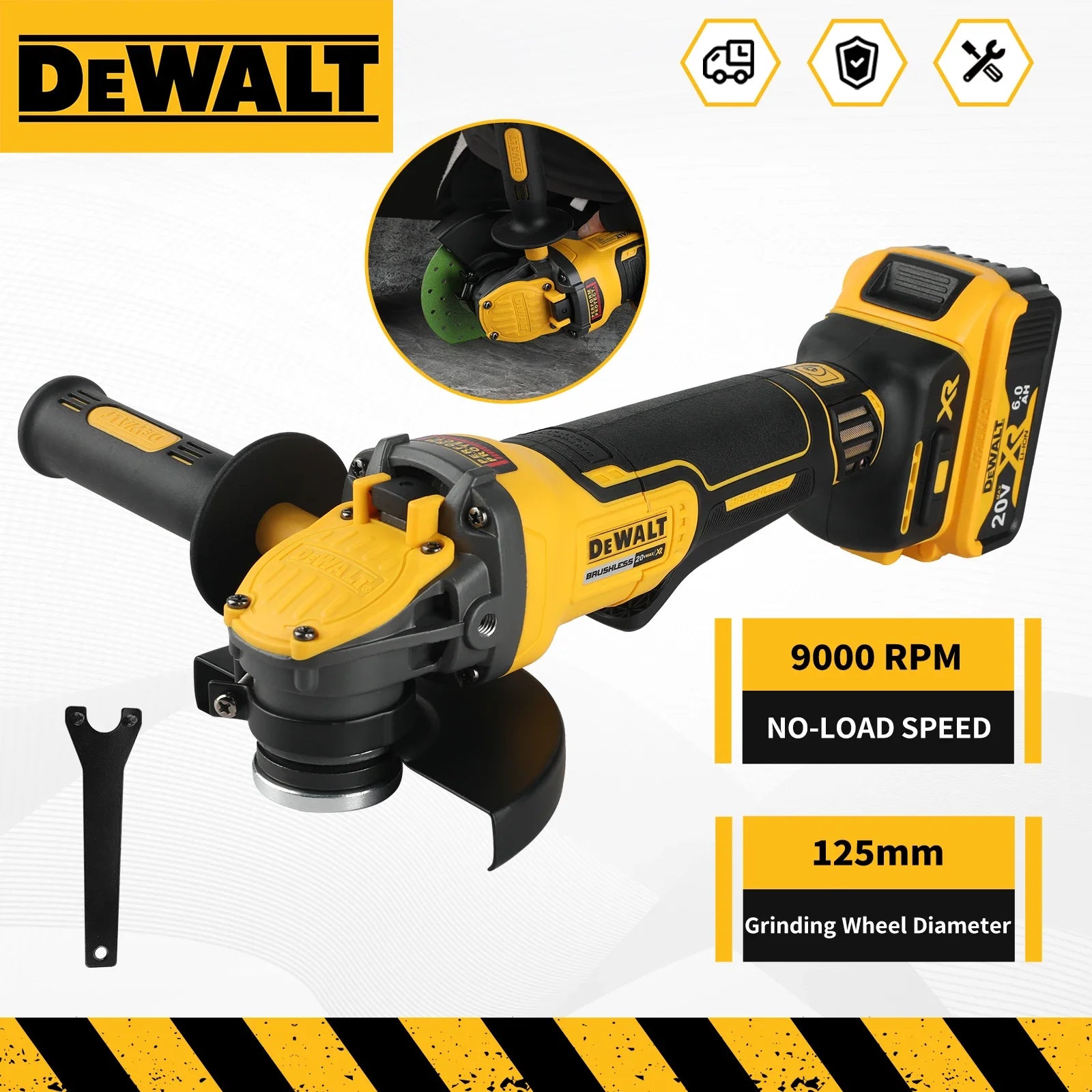 DEWALT DCG416 20V Max brushless bare grinder. It's a cutting - edge tool for various tasks, delivering reliable power