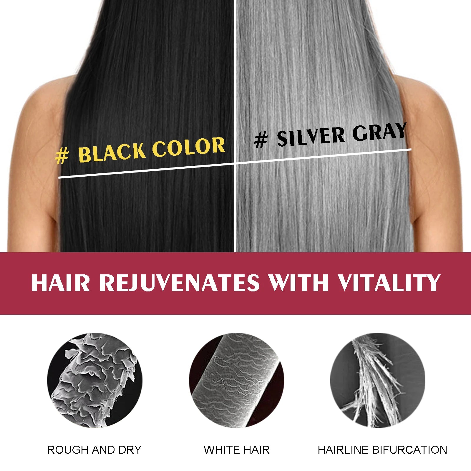 Instant Coloring Shampoo Natural 5 Colors for Men Women DIY Hair Dye Coloring Care Gentle Non-Irritating 100ml Hair Dye Shampoo