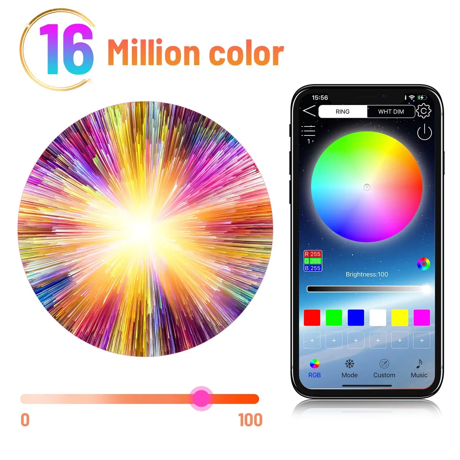 Tuya Smart Sunset Lamp USB Projector LED Night light with Remote Bluetooth App Control Atmosphere Mood Light for Photography