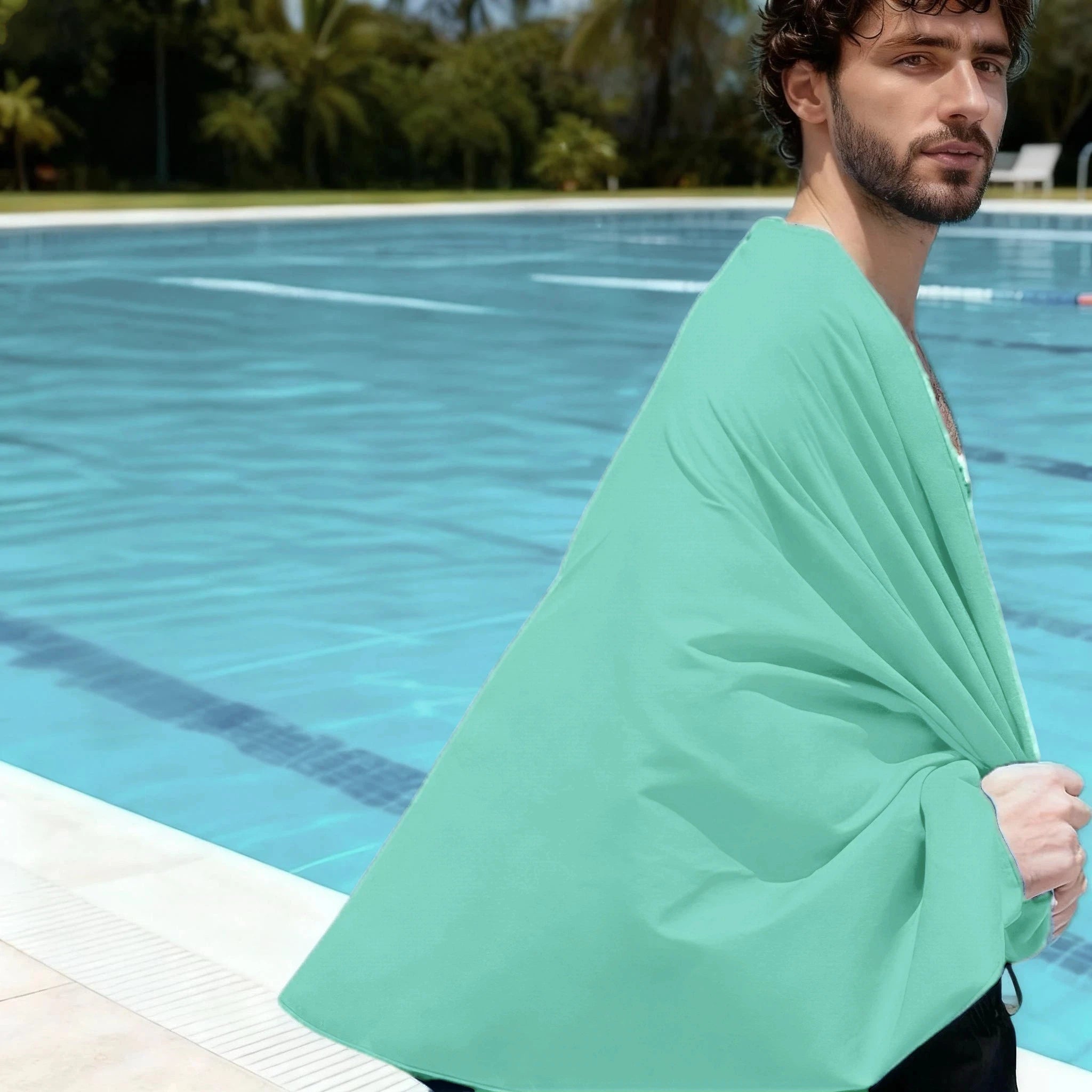 Toalla de Microfibra Premium 6 Tamaños con Bolsa - Playa, Gym, Yoga y Camping