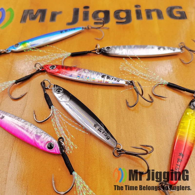 Mr JigginG Jig Metal Hundimiento Rápido | 10/15/20/30/40g | Pesca Mar | Bass | Shore Casting - Firu Total Sales