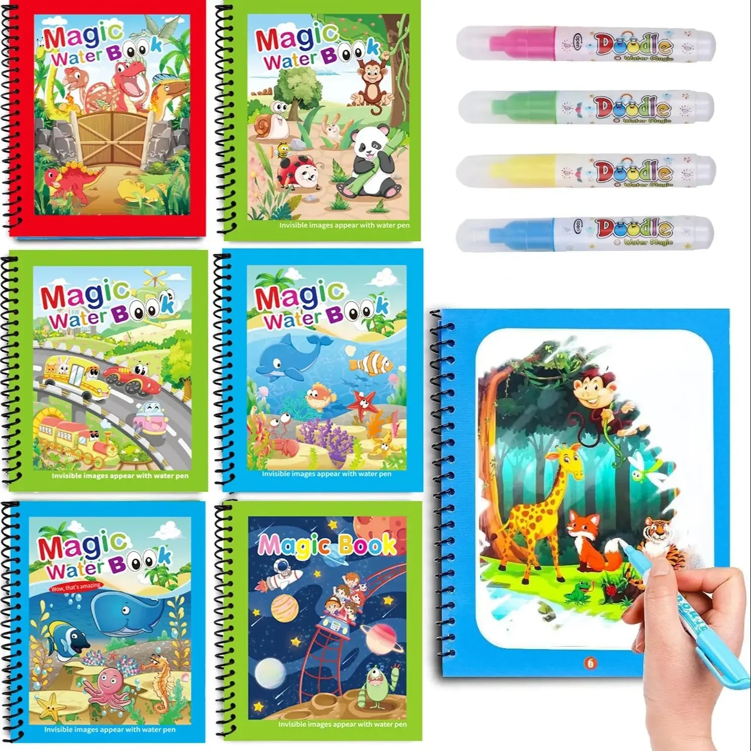 Reusable Water Drawing Book – Montessori Coloring Toy