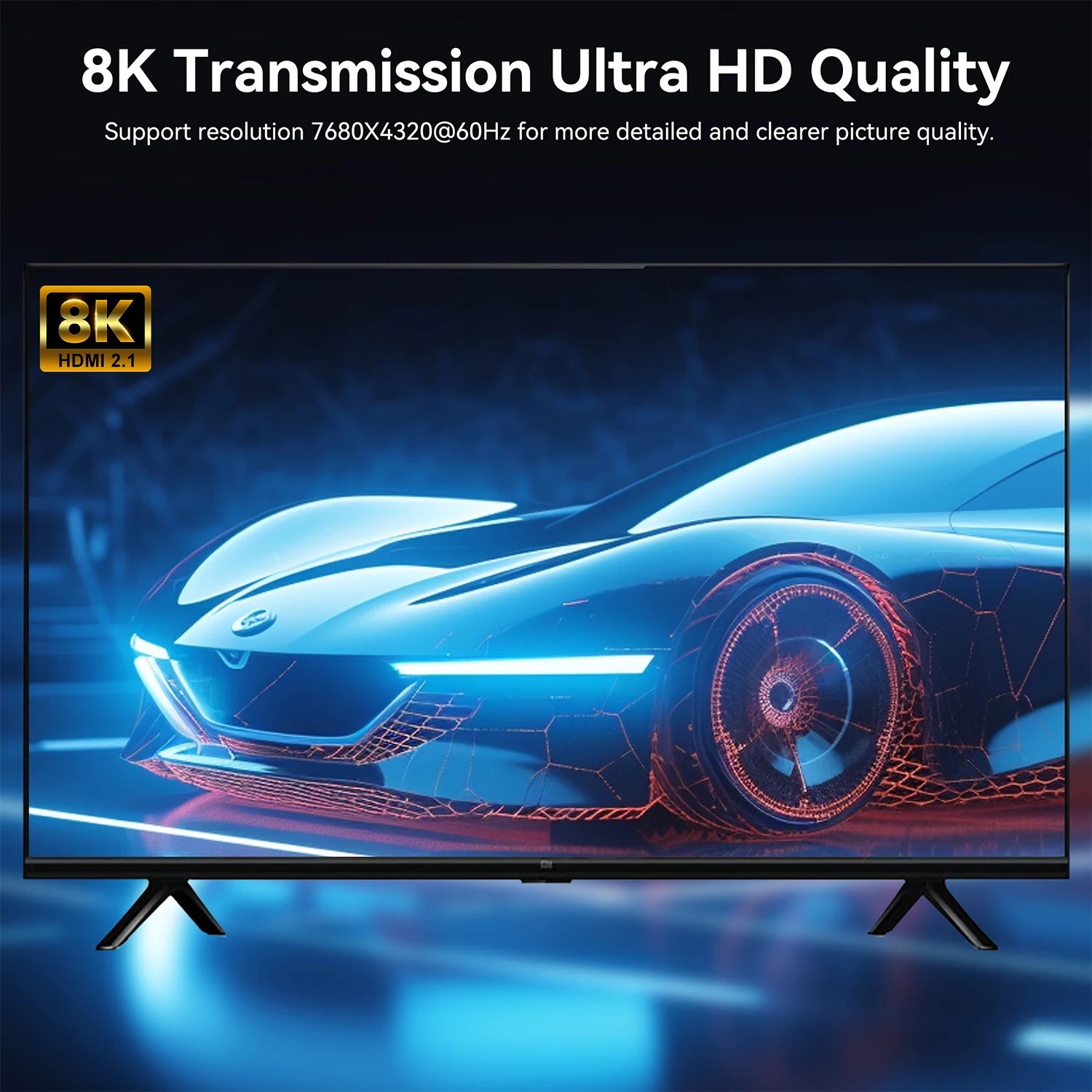Adaptador USB-C a HDMI 2.1 | 8K@60Hz / 4K@120Hz | Thunderbolt 3/4 | MacBook Pro/Air, iPad, iMac