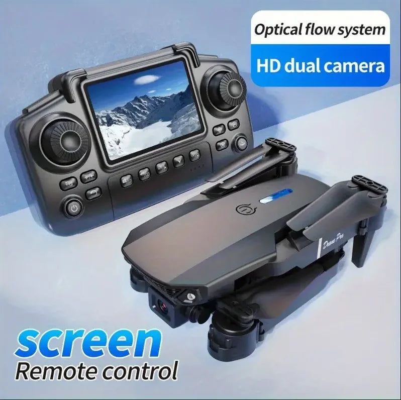 Drone E88 2025 | Cámara Dual HD 1080P | Control por Pantalla Sin Teléfono | GPS | WiFi | Despegue 1 Tecla | Resistente a Golpes