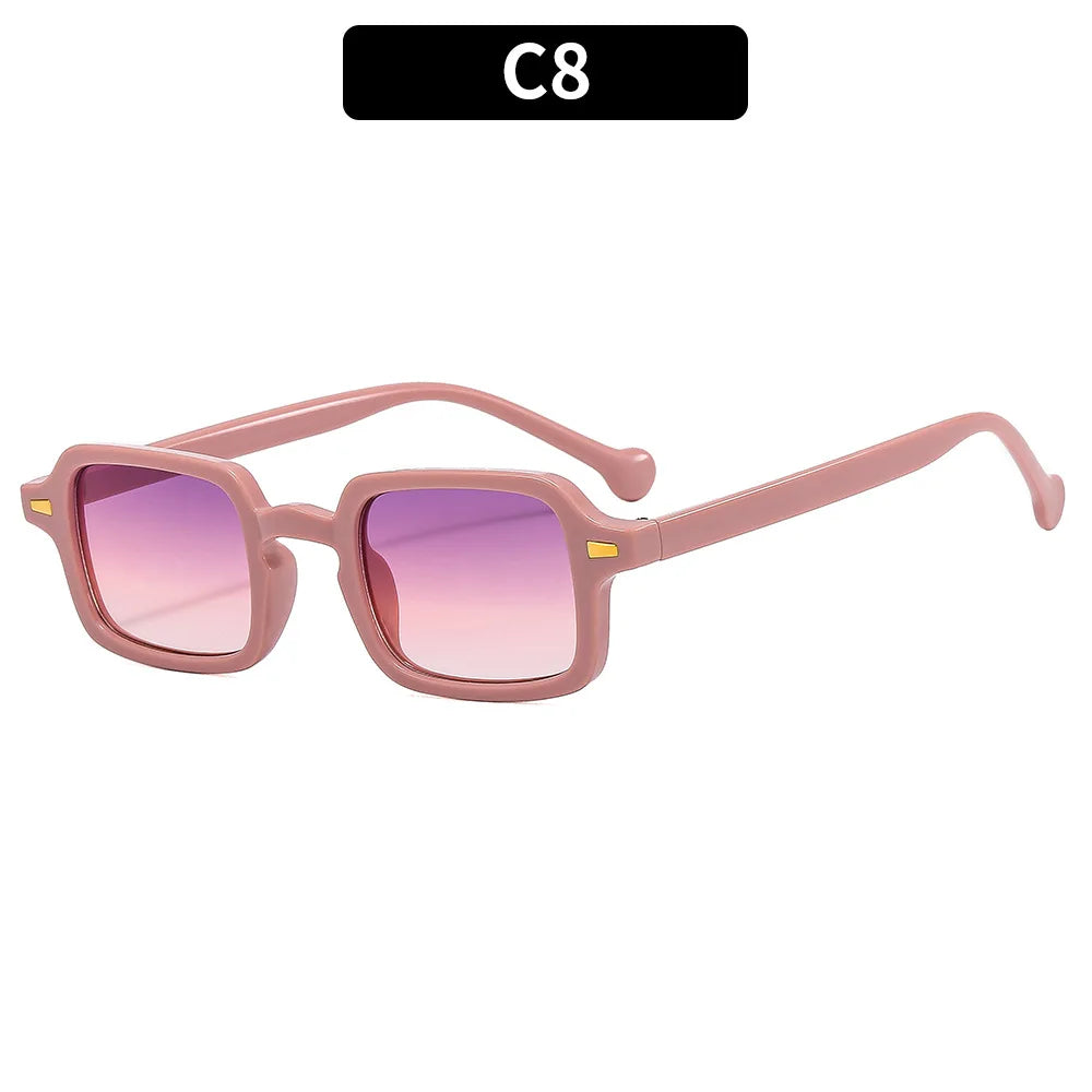 Luxurious Rectangle Sunglasses Women Oval Vintage Brand Designer Square Sun Glasses Men Shades Female Eyewear sunglasses