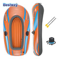 Bestway 61142 1-3 Person Heavy Duty Inflatable Kayak - Long Lasting PVC Rafting Adventure Boat for Thrilling Water