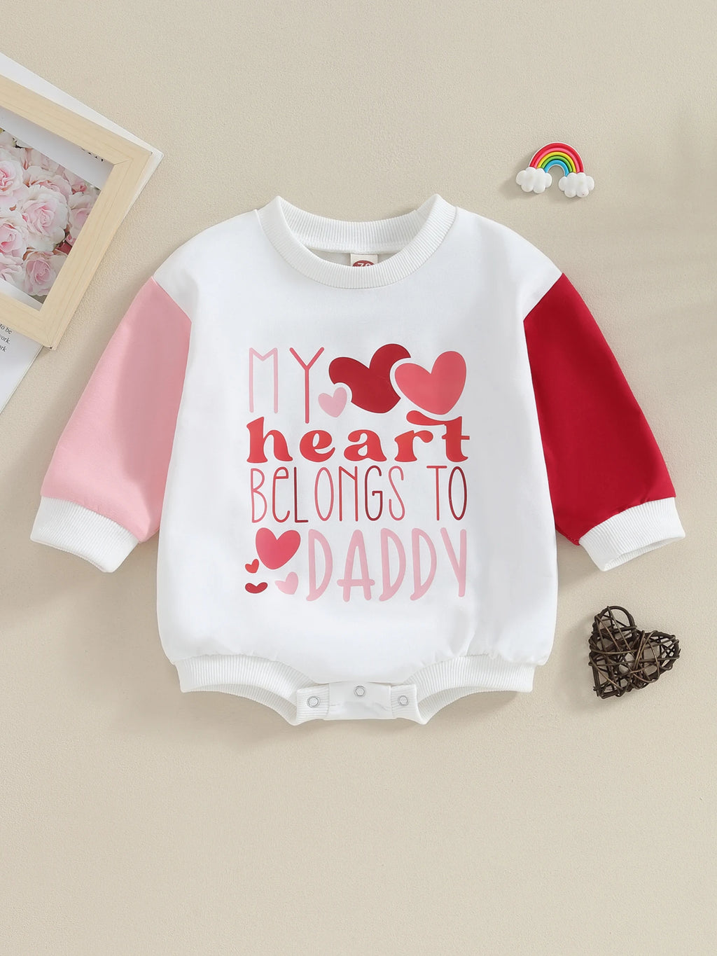 Jumpsuit Bebé Niña - Estampado Corazón Manga Larga - Firu Total Sales