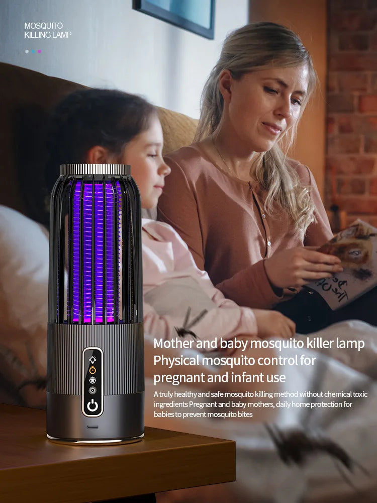 Lámpara Solar Mata Mosquitos Exterior | Recargable | Repelente Hogar | Certificada CE ☀️ - Firu Total Sales