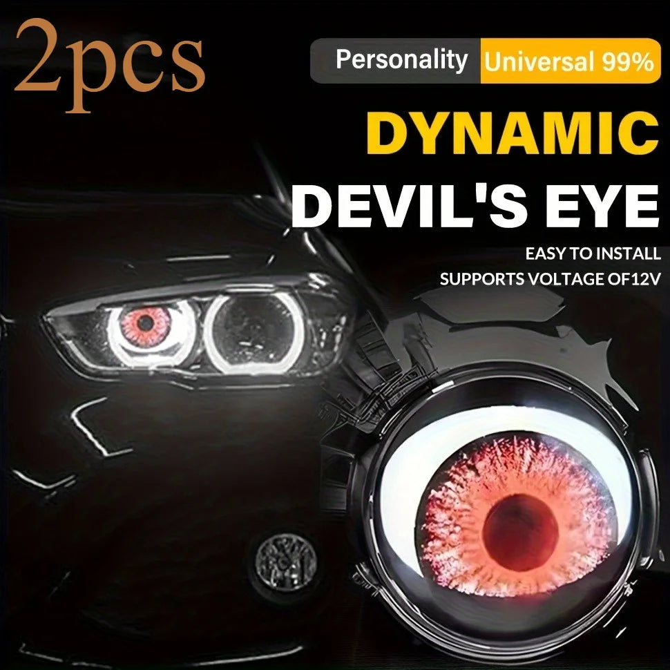 Luces LED Ojo Dinámico Big Eye | 6 Modos | Color Ajustable | Niebla | Universal Auto | 3000K