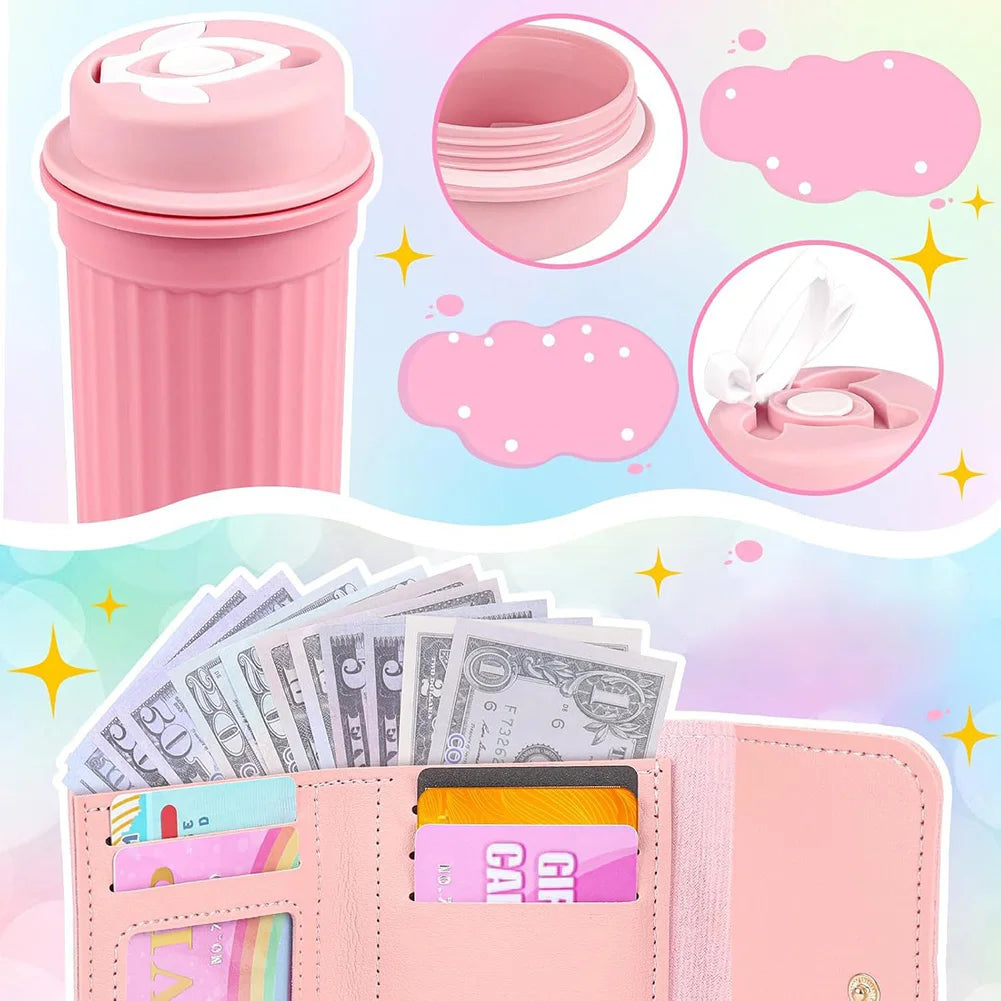 32pcs/set Girls Play Purse Toy Set Fun Children Makeup Kit Pretend Play Purse with Accessories Stylish Princess Gifts for Girls