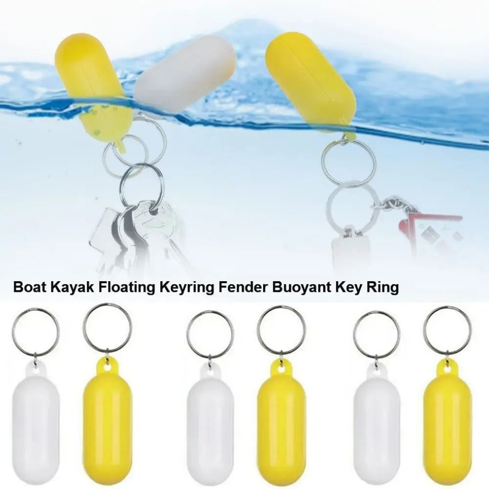 New Plastic Boat Kayak Floating Keyring 7 Colors Replacement Marine Sailing Boat Float Keychain Boat Accessory Floating Keychain
