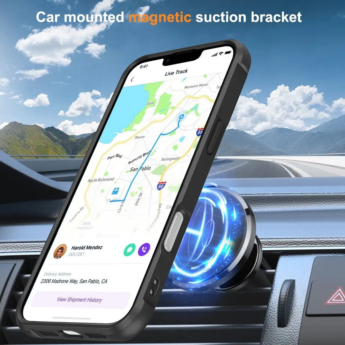 Magnetic Case for iPhone 16 15 14 13 12 11 Pro Max Plus with Mag-Safe Slim Cover - Firu Total Sales