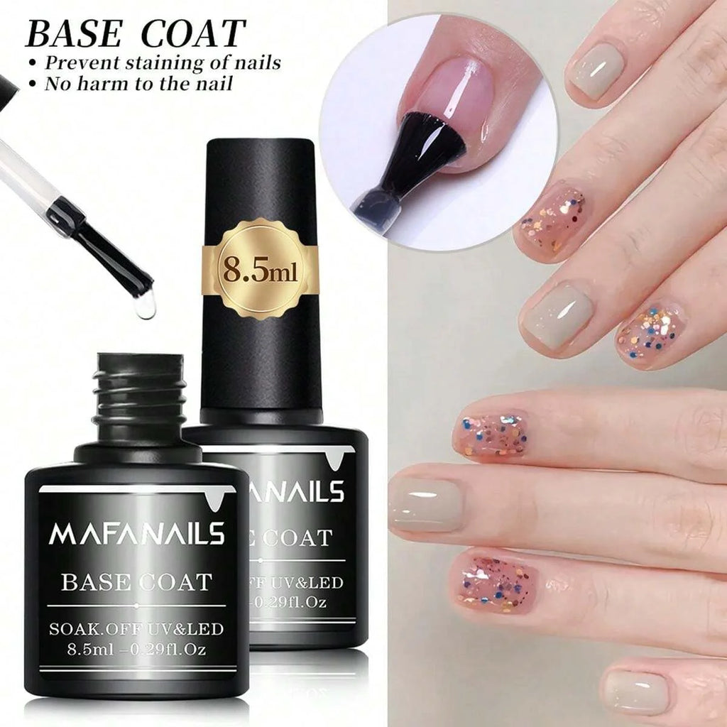 Set Base y Top Coat Gel 8.5ml 2pcs | Larga Duración | Soak Off LED | Acabado Perfecto - Firu Total Sales